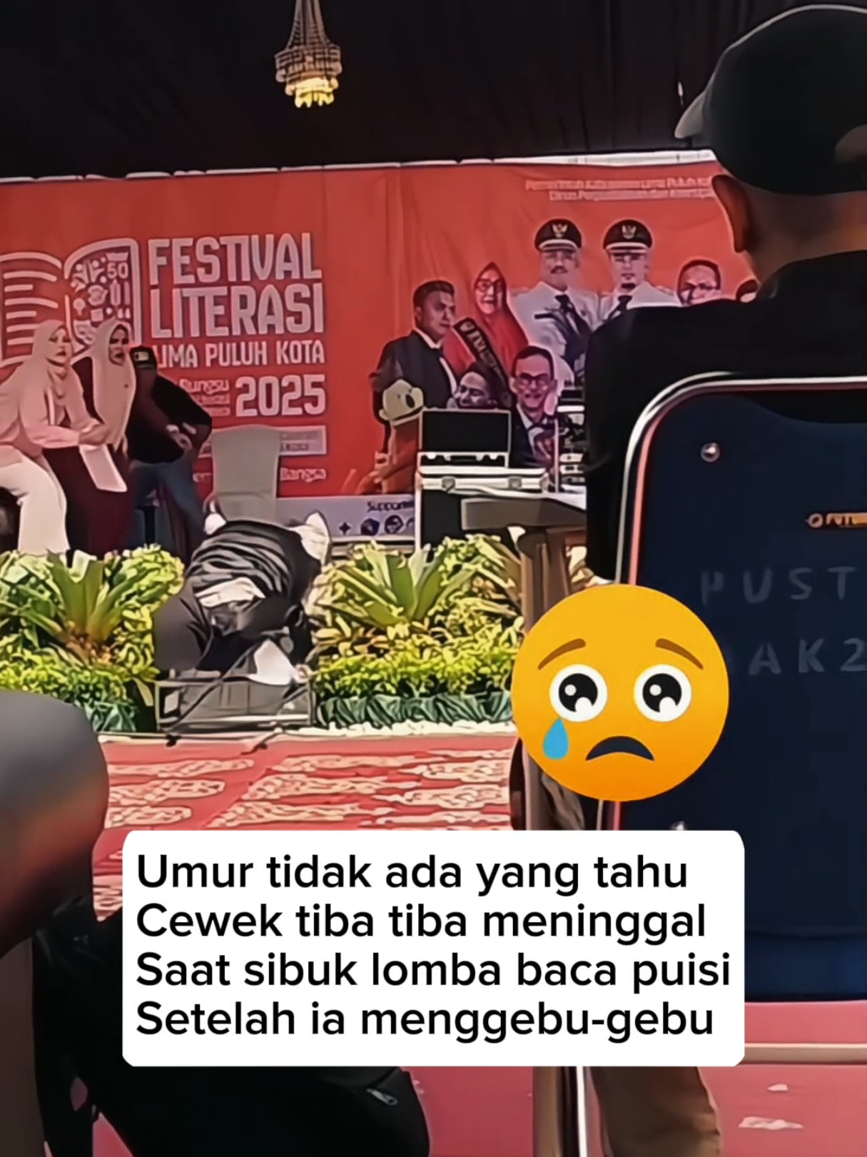 meninggal setelah membaca puisi