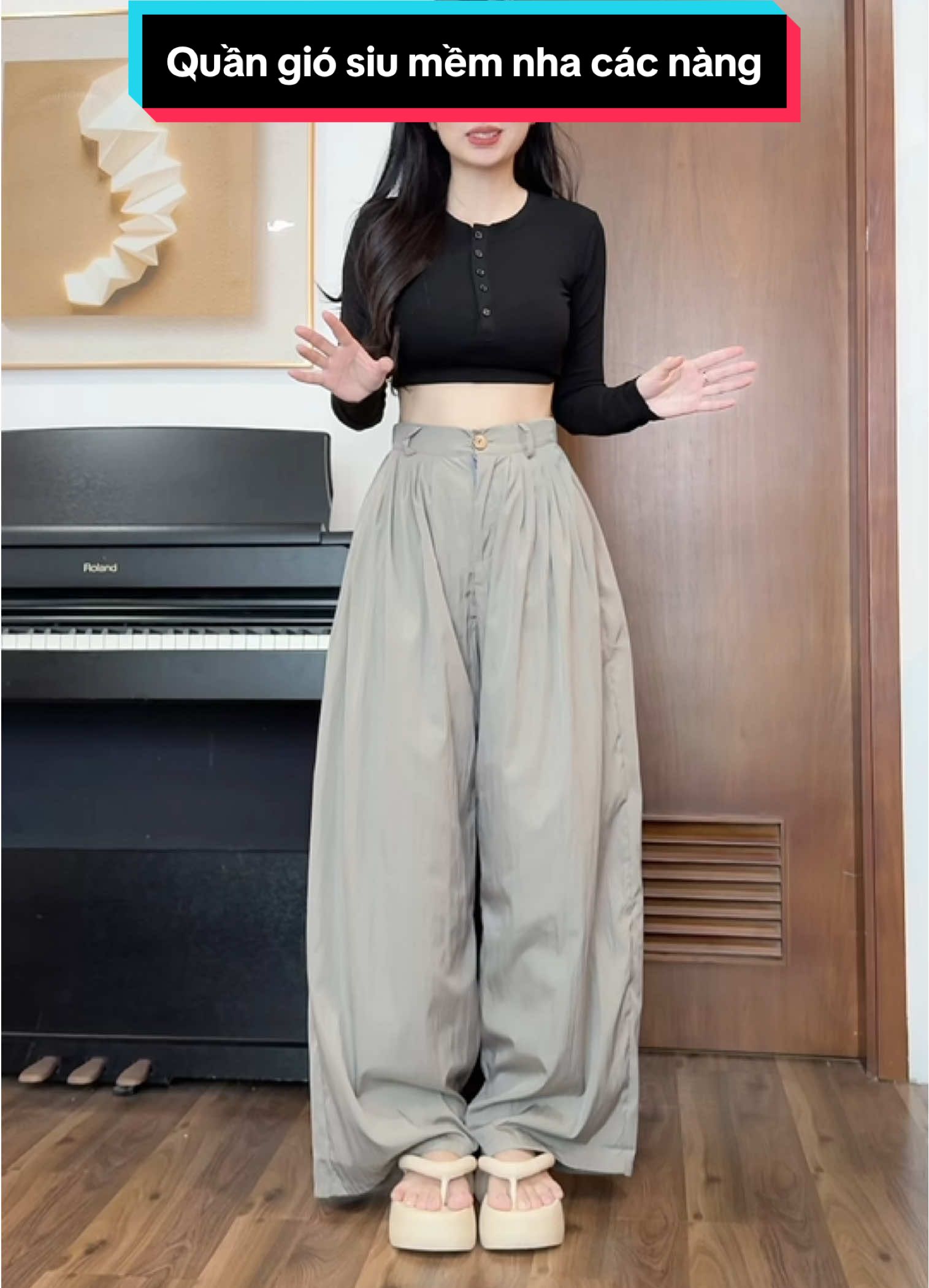 Quần gió mềm siu tôn dáng hottt #N #phanhriviuuu #reviewquanao #outfitideas #xuhuong 