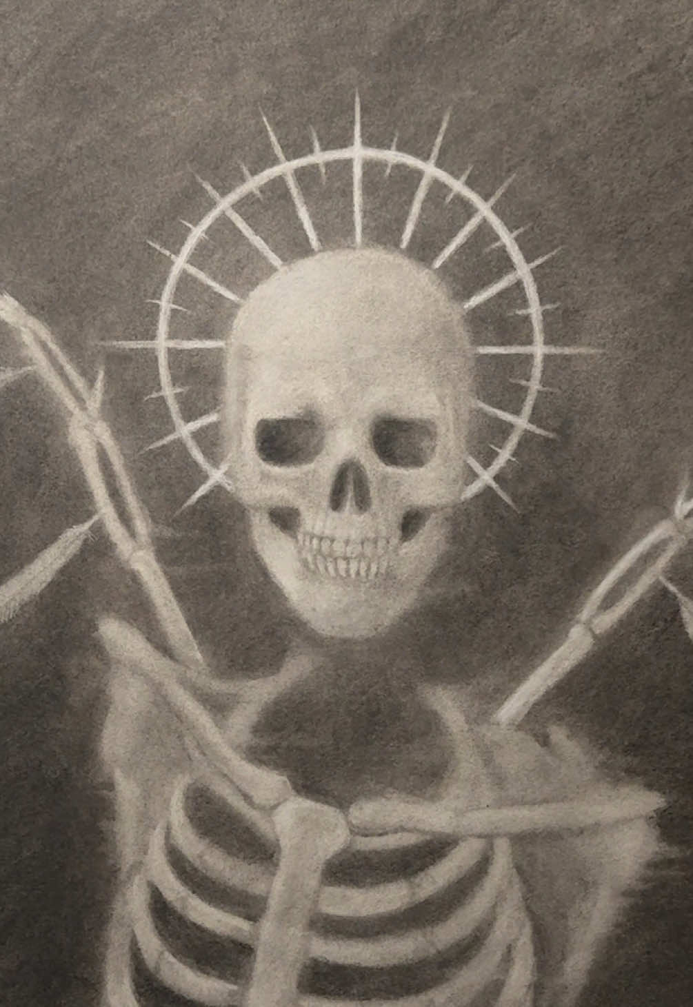 Azrael #abstractart #art #charcoaldrawing #portrait #charcoal 