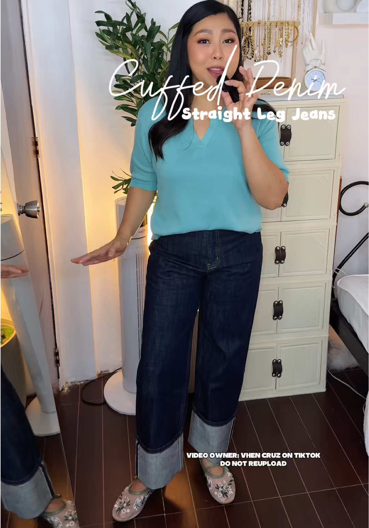 This dark denim pants from ks denim ang ganda ng structure nya lalo na yung fitting 😍 #denimpants #darkdenim #ksdenim #jeansforwomen #highqualitypants 