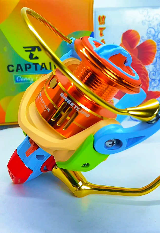 Alat Pancing REEL CAPTAIN SWEET LIPS #alatpancing #reelspinning #reelpancingmurah #reelpancingberkualitas 