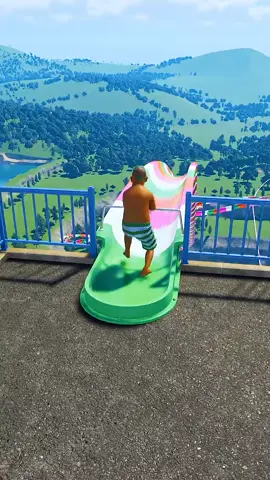 This Water Slide is PURE MADNESS 💀🤯😱 - Planet Coaster 2 #foryoutiktokpage #trendinguk🇬🇧 