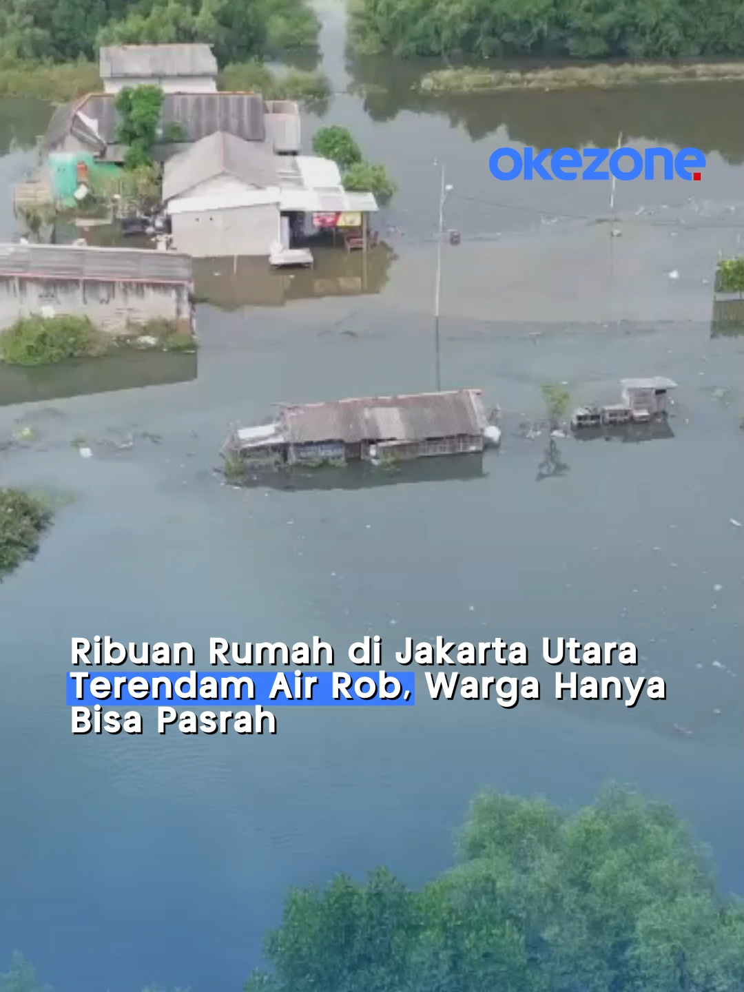 Sudah dua hari ini, luapan air laut merendam pemukiman padat di Kali Adem, Muara Angke, Penjaringan, Jakarta Utara. Air setinggi sekitar satu meter masuk ke rumah warga, dan mereka hanya bisa pasrah melihat kondisi tersebut. #okezone #banjirrob #airrob #jakartautara