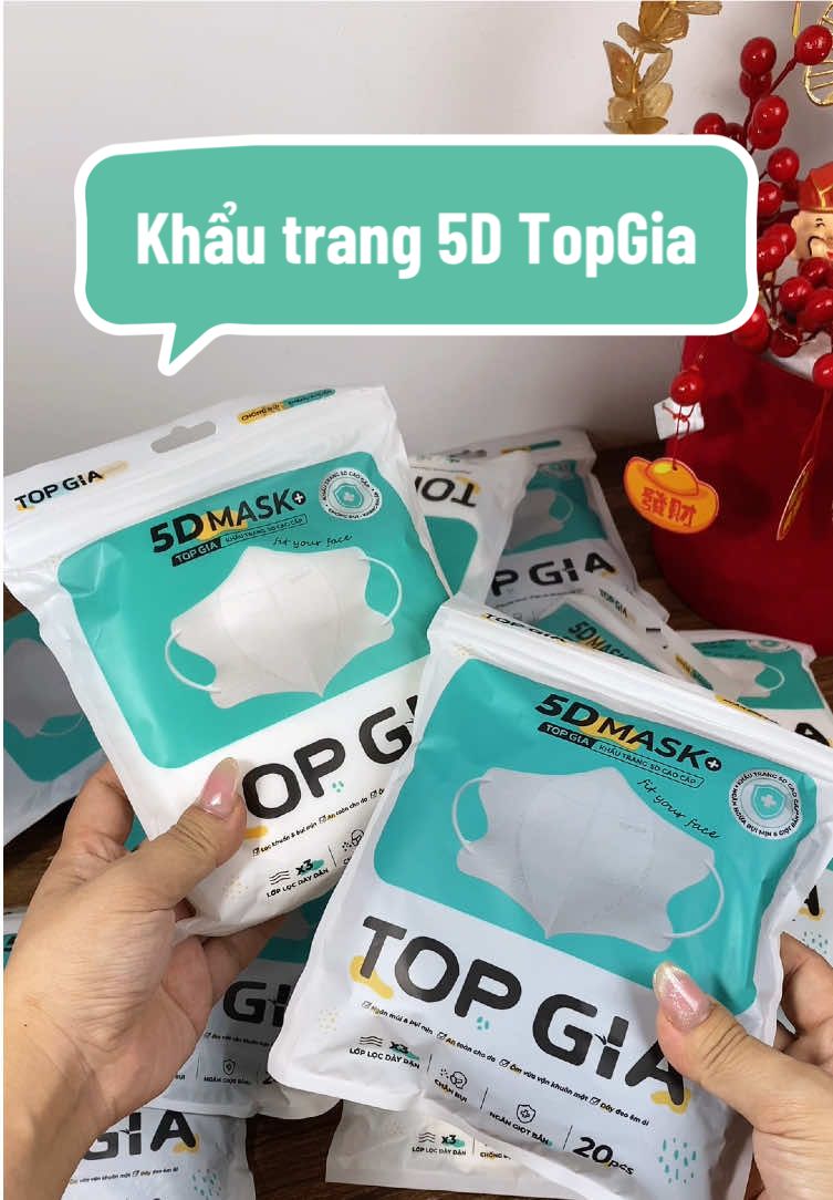 Khẩu trang 5D TopGia #khautrang #khautrang5d #khautrangtopgia #topgia #xuhuong 
