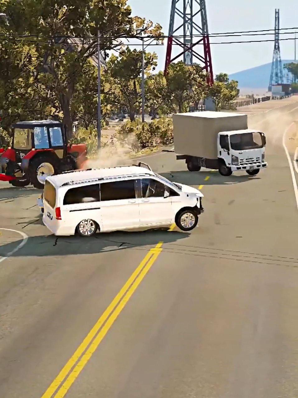 BeamNG.Drive🚘 Extreme Cars Physics Test simulator  #beamngdrive #viralvideos  #usaroad #gamingvideo  #clip 