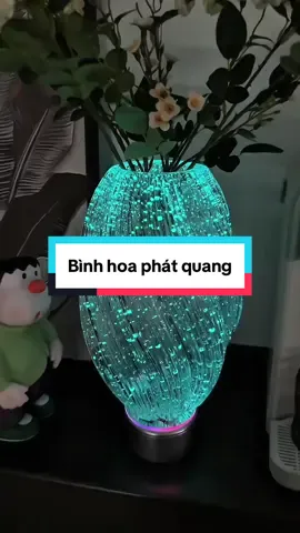 Bình hoa vặn xoắn phát quang #giadungtienich #giadungthongminh #fyp #binhhoadecor 