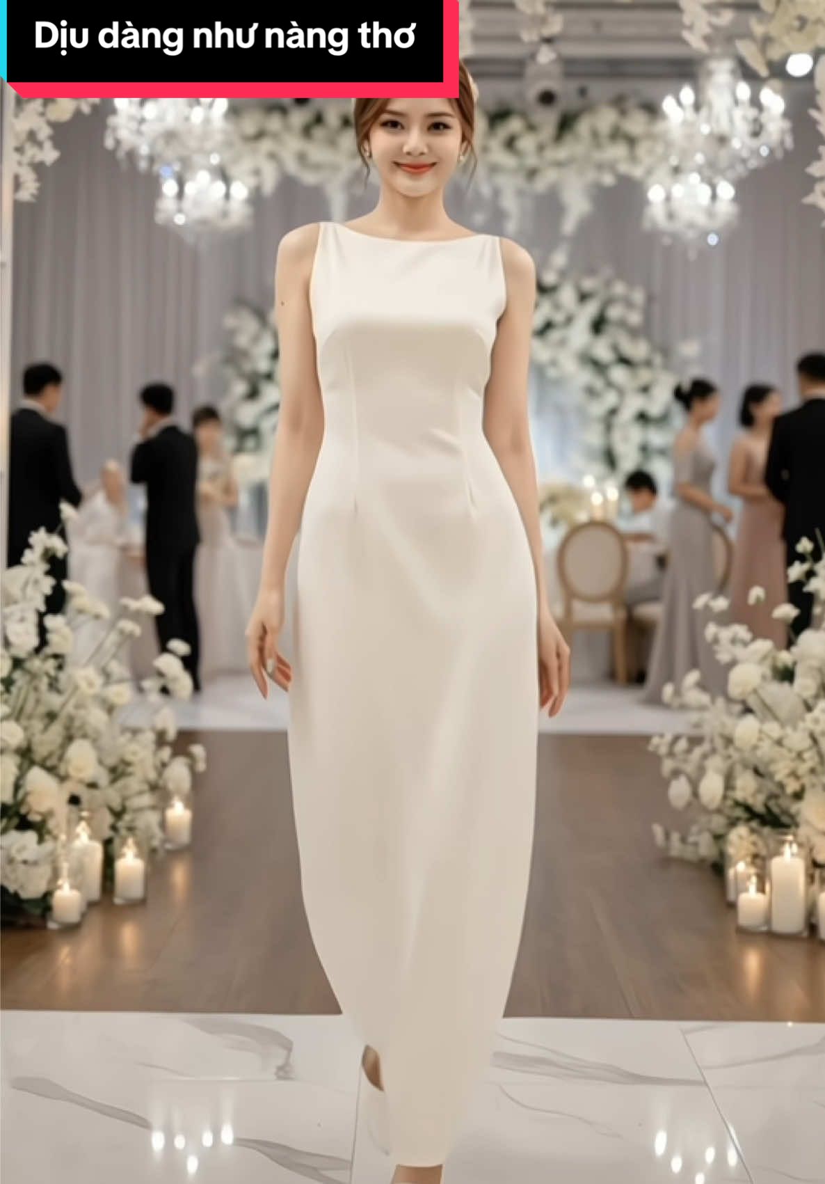 Váy cổ thuyền sang chảnh tiểu thư #hoale4mua #vayditiec #damditiec #vayxinh #vaydep 