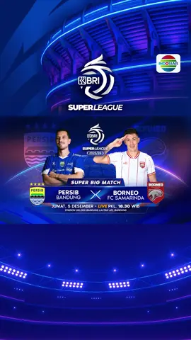 Juara bertahan Persib vs Borneo FC Samarinda pemuncak klasemen saat ini. Siapa  yang menang? Saksikan duelnya pukul 18.30 WIB. Live di Indosiar dan Vidio. #BRISuperLeague #IndosiarSports #IndosiarRumahSepakbolaIndonesia 