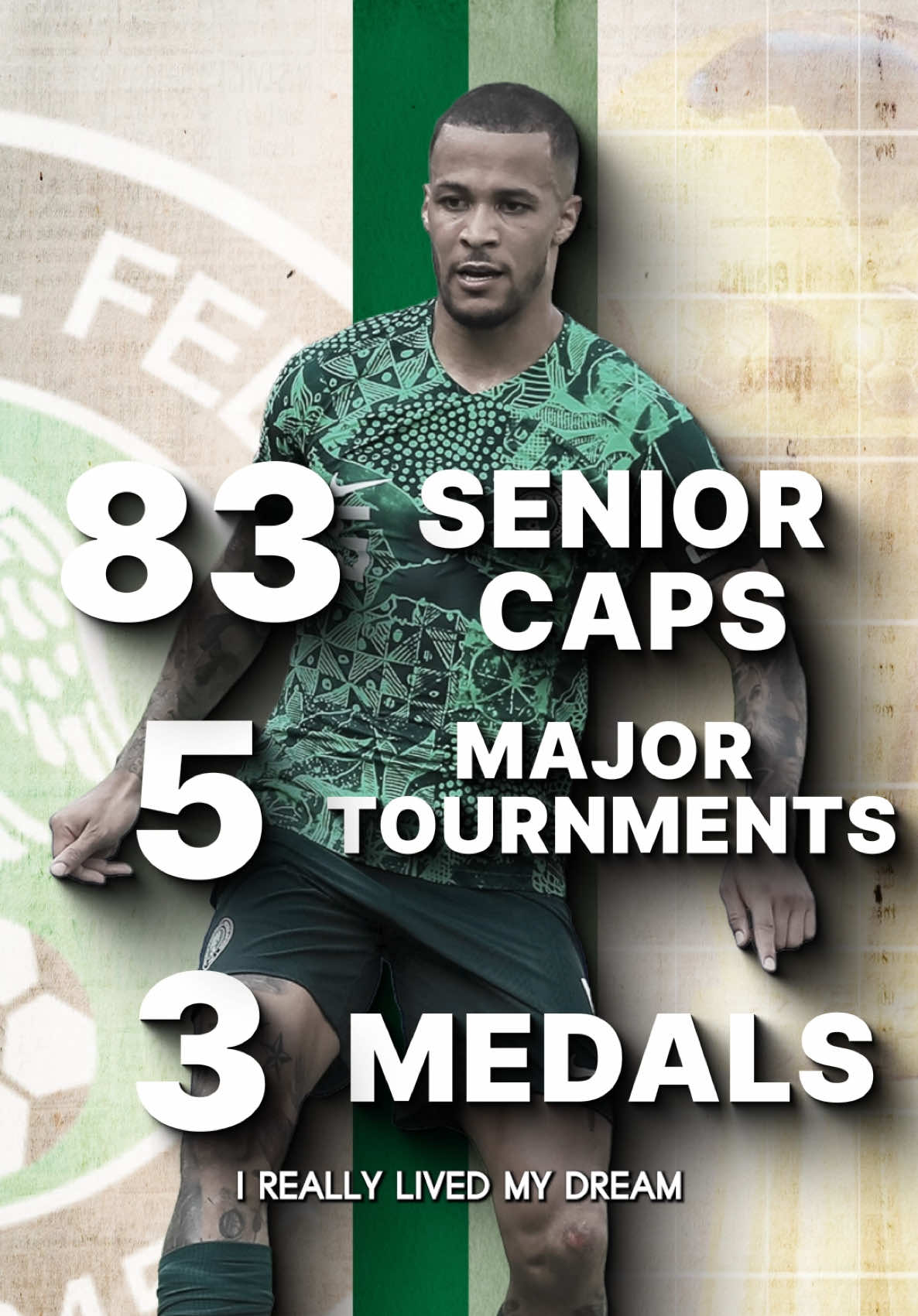 HONOURED. GRATEFUL. FOREVER A SUPER EAGLE 🦅🇳🇬  Playing for Nigeria has been the greatest privilege of my life. The journey may end here, but my support never will.  Here’s to the next chapter.