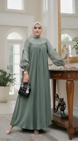 Dizzah Gamisku Andini Dress Gamis #gamissyari #gamislebaran #gamispolos #fypシ #gamismewah 