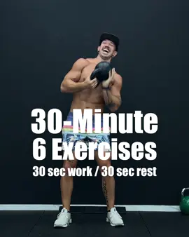 30-Minute EMOM 🔥 Full Body + Core + Legs One kettlebell. Six movements. 30 sec work / 30 sec rest. 30 min EMOM: Min 1: 30 sec Goblet Thruster Min 2: 30 sec Cossack Goblet Squat (alt) Min 3: 30 sec Russian Swing Min 4: 30 sec Kneeling Around The Slings (alt) Min 5: 30 sec Kettlebell Halos (alt) Min 6: 30 sec Goblet Overhead March Repeat for 5 rounds — the burn is real. 📲 Workout generated using AI inside the KBMH app - link in bio. Use VADIM25 for 25% off. #kettlebellworkout #emomworkout #fullbodyworkout #kettlebelltraining #hiitworkout 
