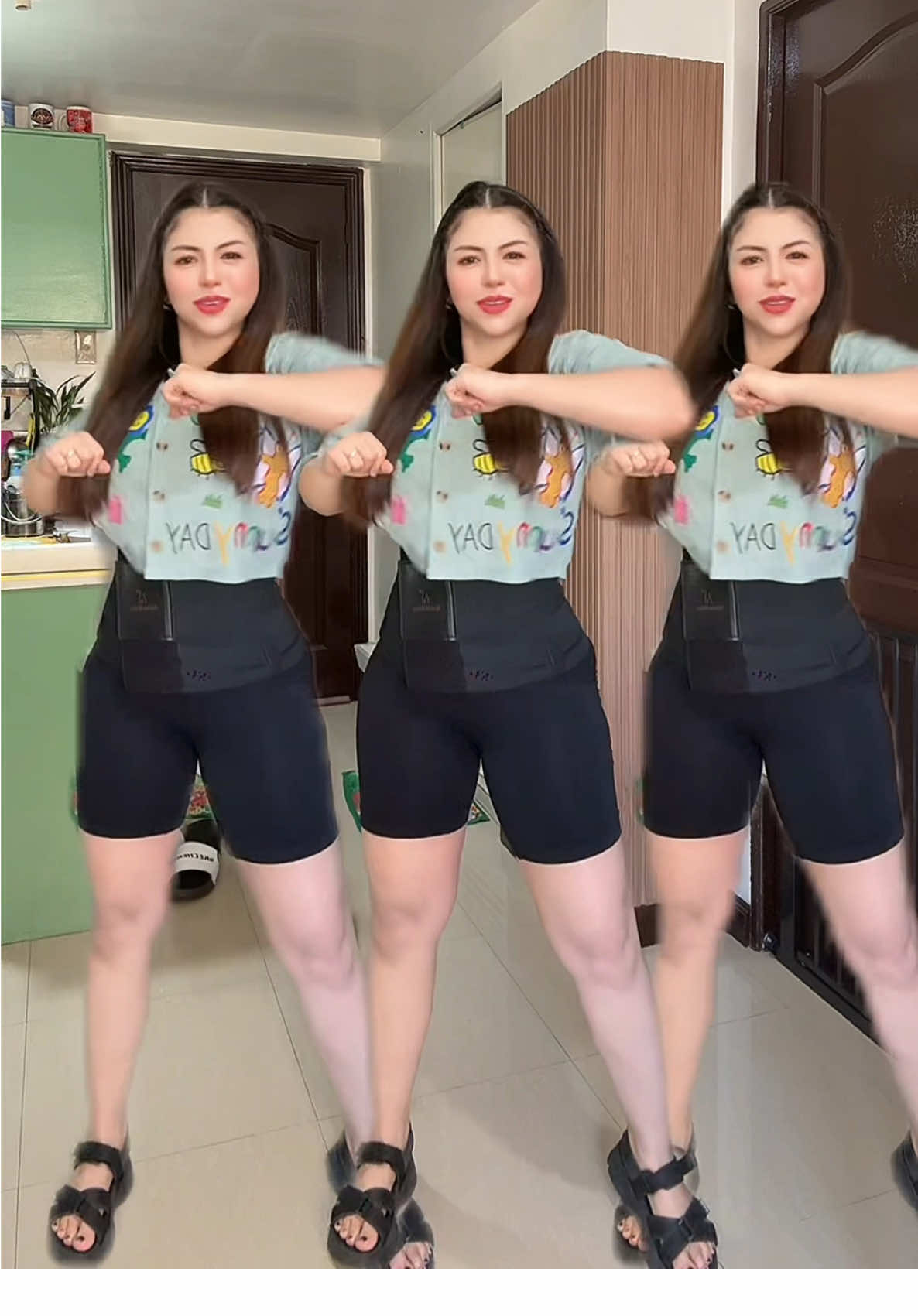 Wanna Be X Macarena 💃 Papawis tayo 💪🏻 may tinesting akong lotion nakalimutan ko na lagyan kabilang legs ko 🤭🤣😂 @Jingky Magsino #jingkymoves #jingkymagsino 