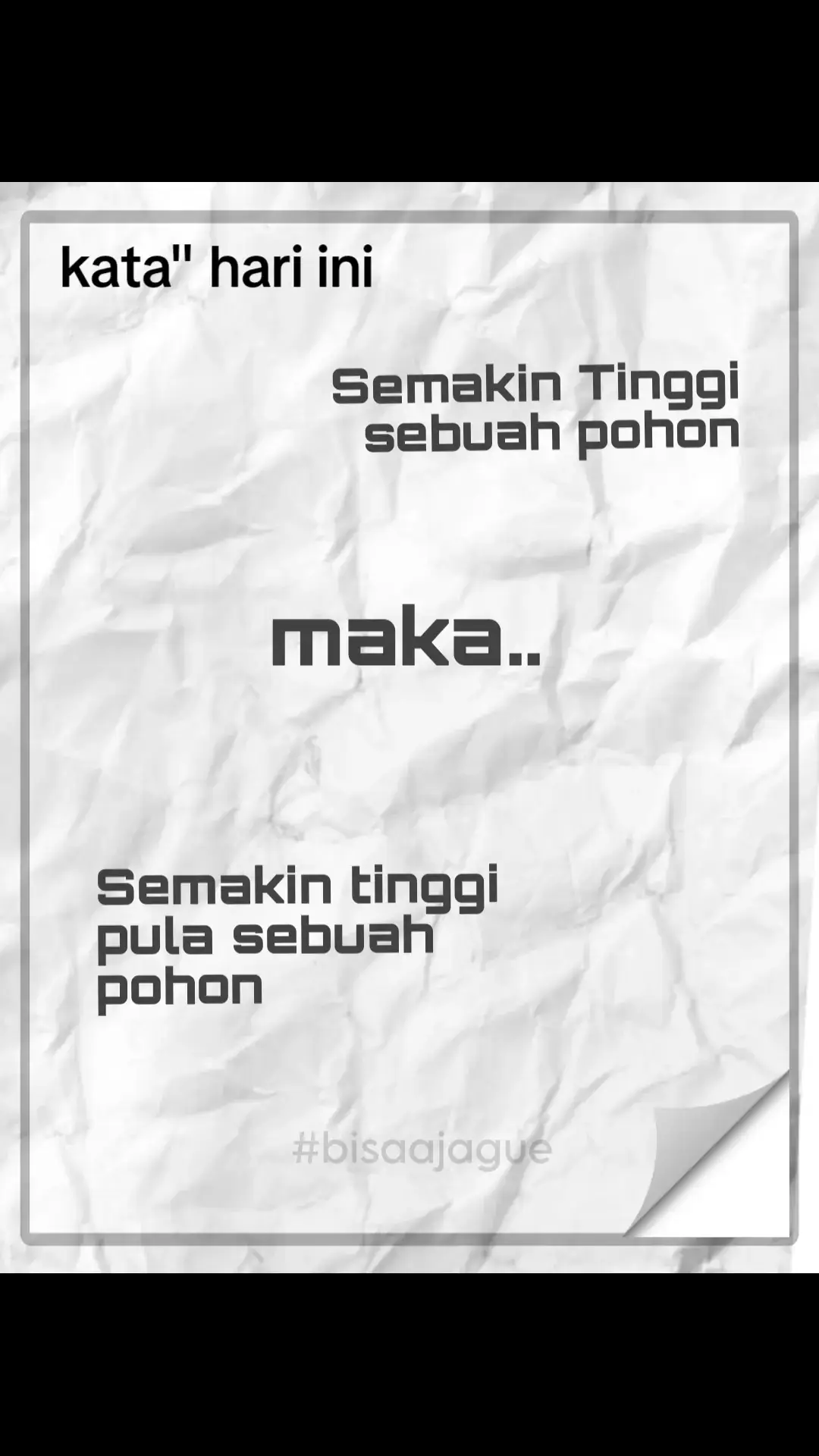 yg penting semakin tinggi #ngakak #story #quotes 