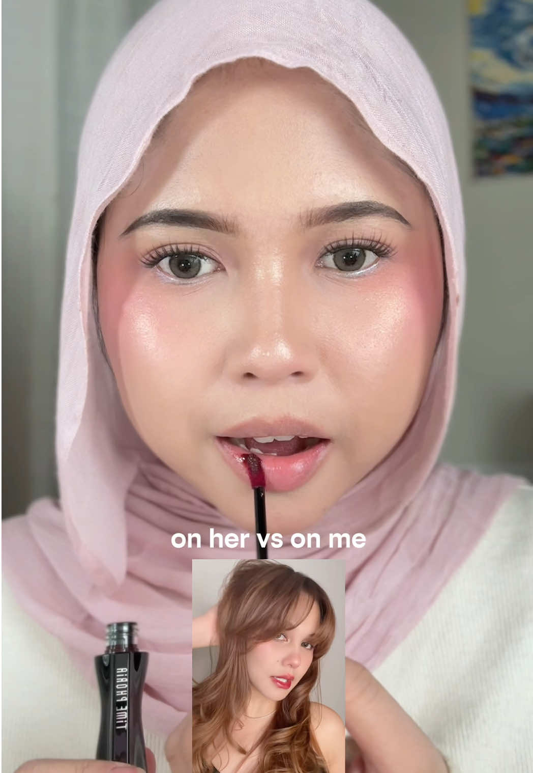 HAHA TAKUT GAK merah bgt di aku?! ini jujur bagus kalo dijadiin inner ombree! #lippies #lipstain #makeup 