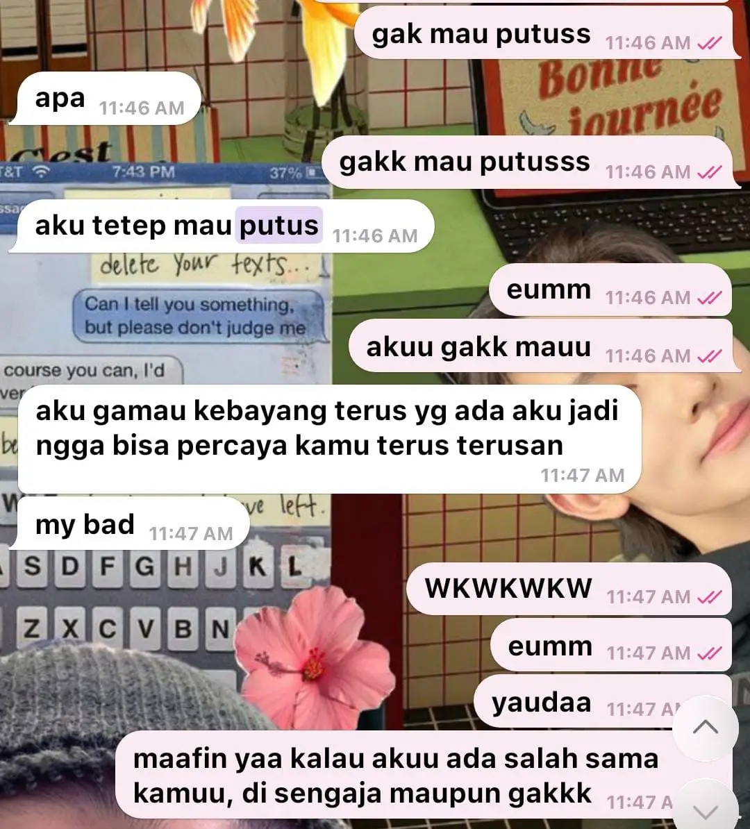 setelah perdebatan panjang, In the end. kita berduaa berjalan di jalan masing masingg :c dan aku udah mulai perlahan berdamai dengan semuanya termasuk diri aku sendiri #fyp #4u 