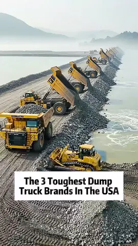 The 3 Toughest Dump Truck Brands In The USA #fyp #foryoupage #us #tiktok #world #dumptrucks 