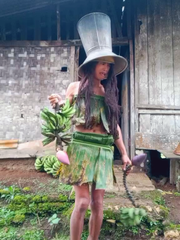 salahmu sendiri 💚😃🙏  #baju #Daun #pisang #trend #fyp