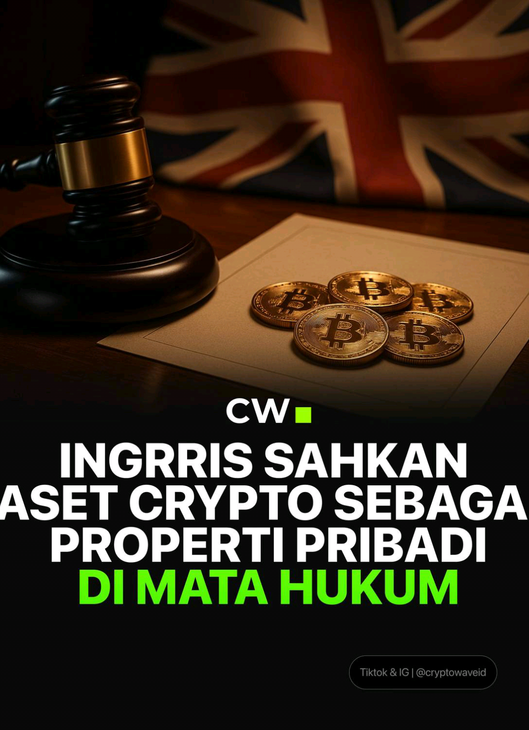 “Negara Inggris resmi mengakui aset kripto sebagai properti pribadi di mata hukum!” Inggris resmi mengesahkan aset kripto sebagai properti pribadi setelah berlakunya Digital Assets Act 2025. Dengan keputusan ini, aset digital seperti Bitcoin, Ethereum, dan berbagai token lainnya kini memiliki posisi hukum yang jelas, termasuk bisa diwariskan, dijadikan objek sengketa, hingga memperoleh perlindungan lebih kuat jika terjadi pencurian atau peretasan. Langkah ini disambut sebagai perkembangan besar dalam dunia regulasi global, karena memberikan legitimasi hukum yang lebih kuat bagi pemilik aset digital. Keputusan Inggris ini juga dipandang membuka peluang integrasi kripto yang lebih luas dalam sistem keuangan tradisional, sekaligus menjadi acuan bagi negara lain yang sedang menyiapkan aturan serupa. #ruu #english #crypto #cryptowave #fyp 