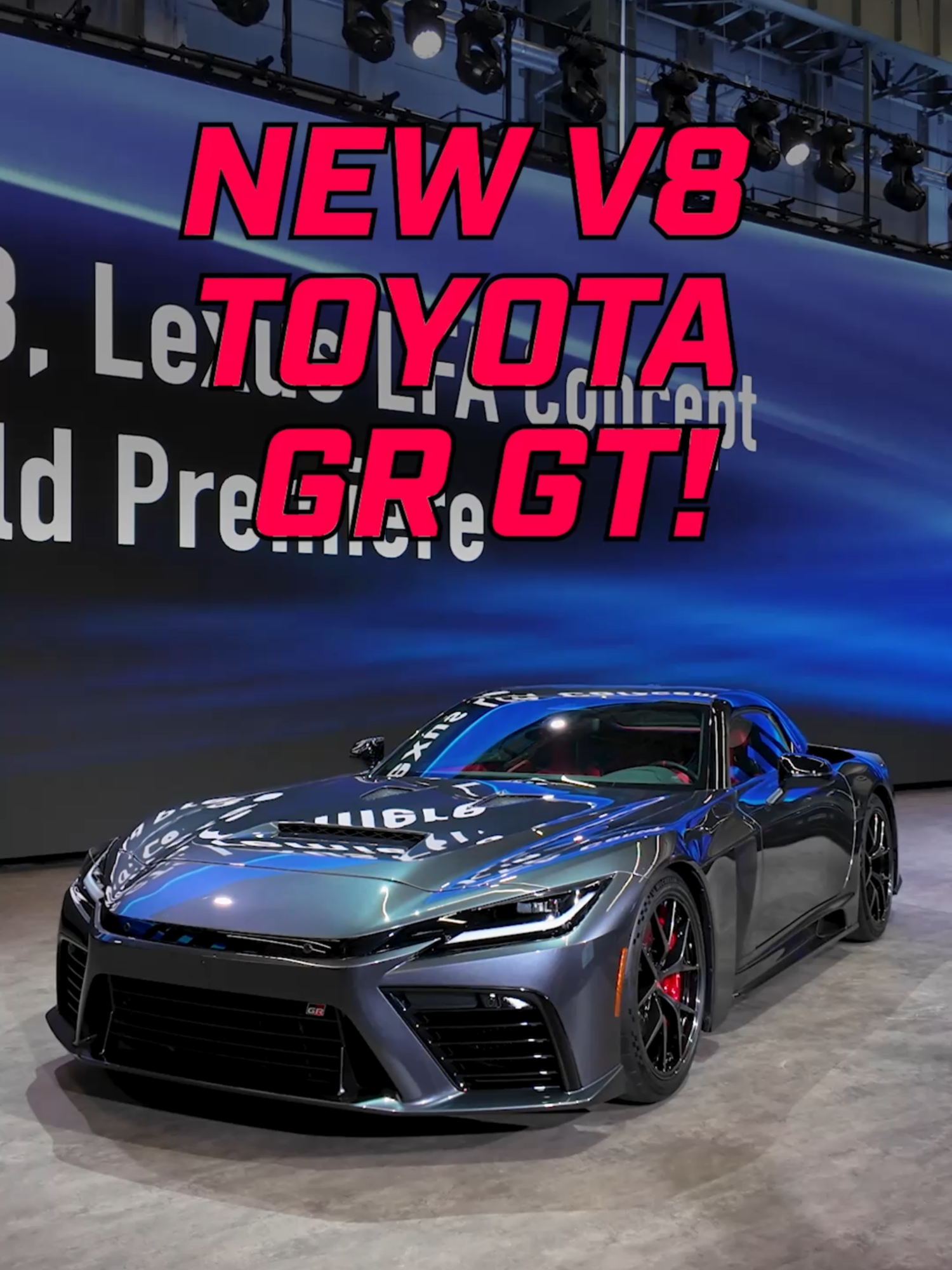 Meet the new Toyota GR GT supercar🔥 #Toyota #ToyotaGRGT #GRGT #Supercar