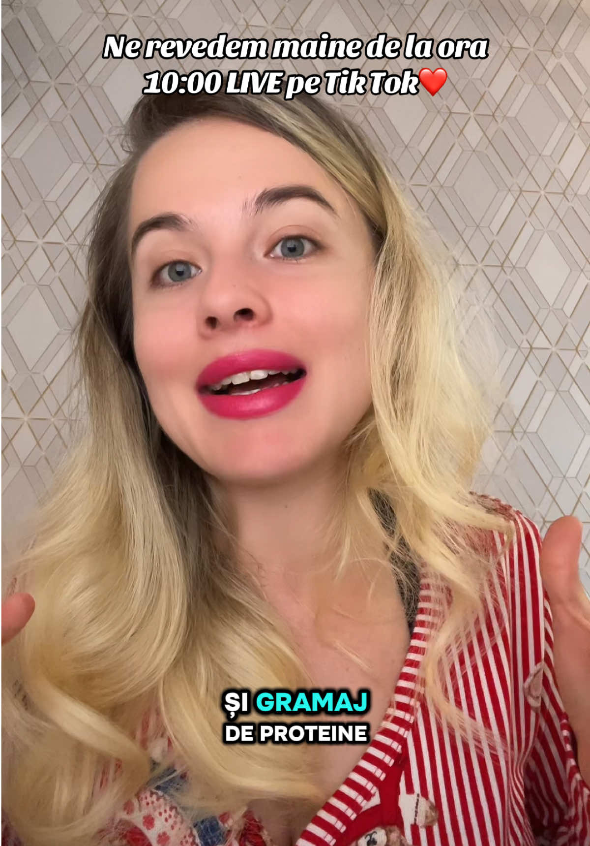 Ne revedem maine de la ora 10:00 Live pe Tik Tok❤️ cu exemple clare de combinatii a unei farfurii echilibrate, cu tot cu nr. de kcal si gramajul de proteine.👌🏼 #live #livetiktok #stildeviatasanatos #fyp 