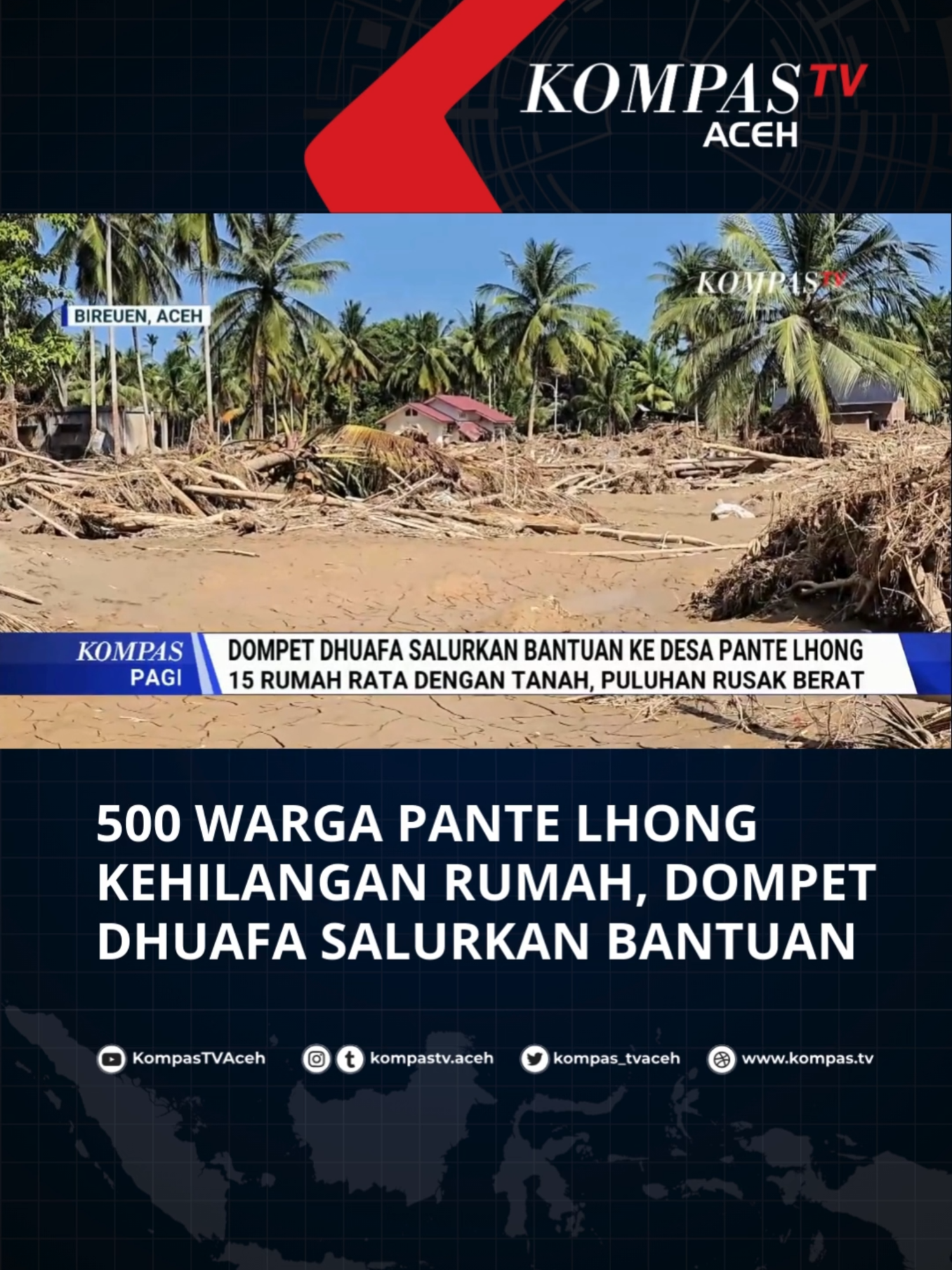 500 Warga Pante Lhong Kehilangan Rumah, Dompet Dhuafa Salurkan Bantuan