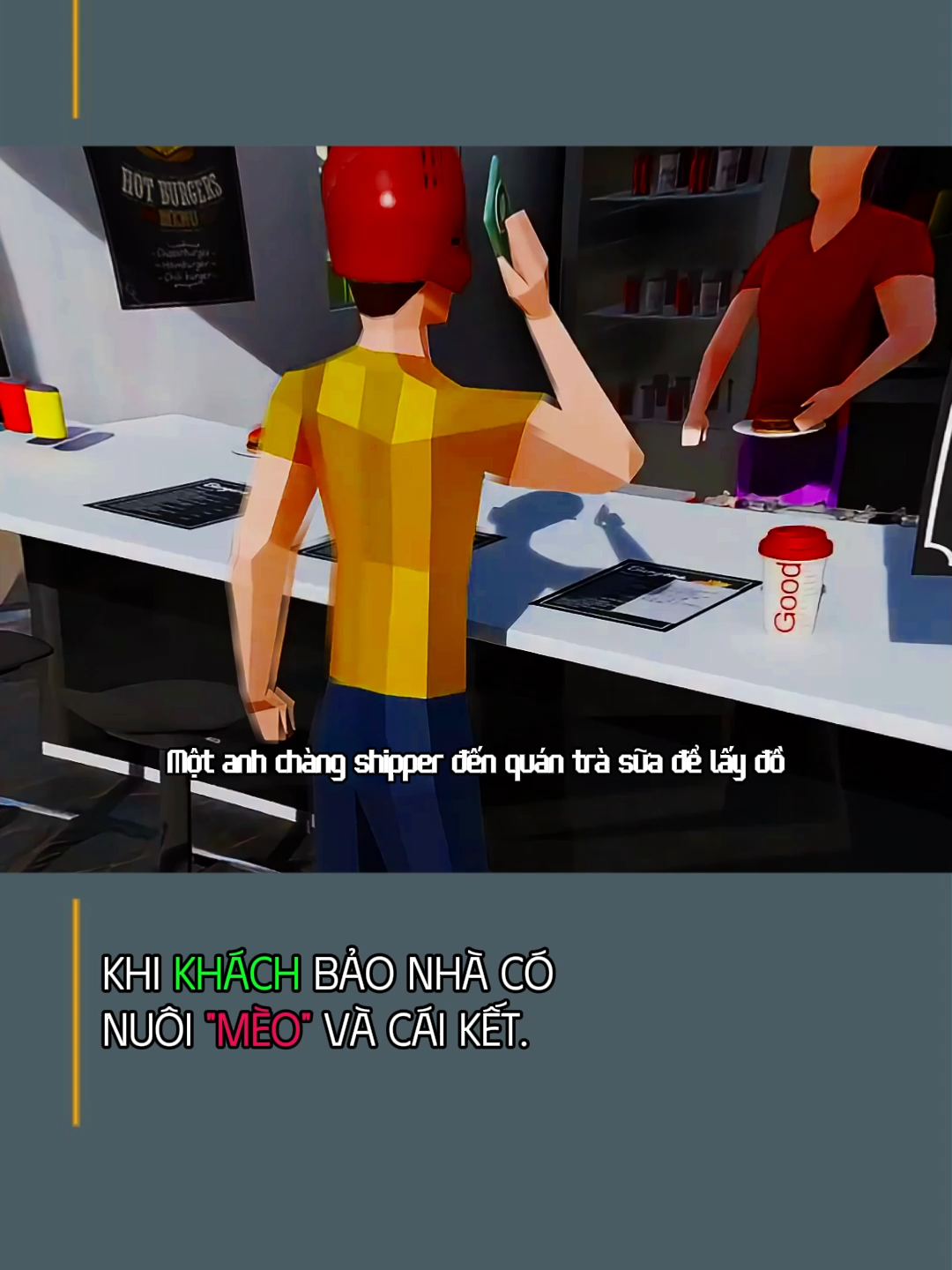 Khi khách bảo nhà có nuôi 