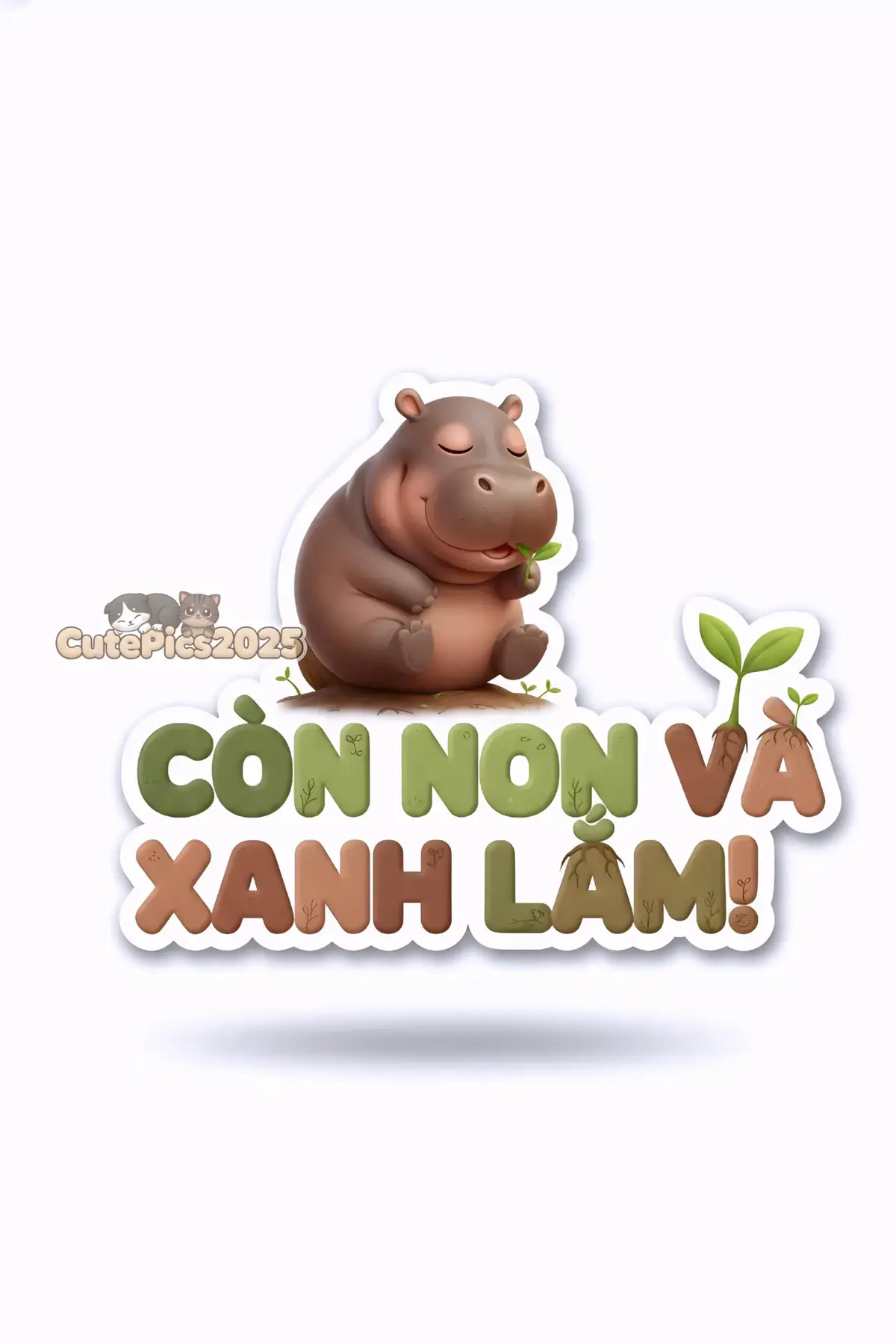 Những chiếc sticker tiếp theo trong bộ sticker Hà Mã dễ thương 😊#hamauong #chat #stickers #hippo #foryou 