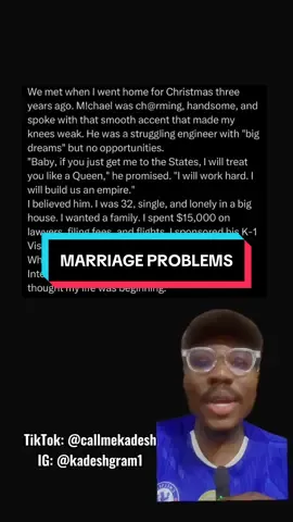 How this lady divorced her husband and made sure he was deported. What do you think of this story?  If you want to get a jersey, please message the number on my bio to order 🙏🏿 and also do well to follow my backup page @King Kadesh  #storytime #marriageproblems #divorce #funnyvideos😂 #nigeriantiktok🇳🇬 