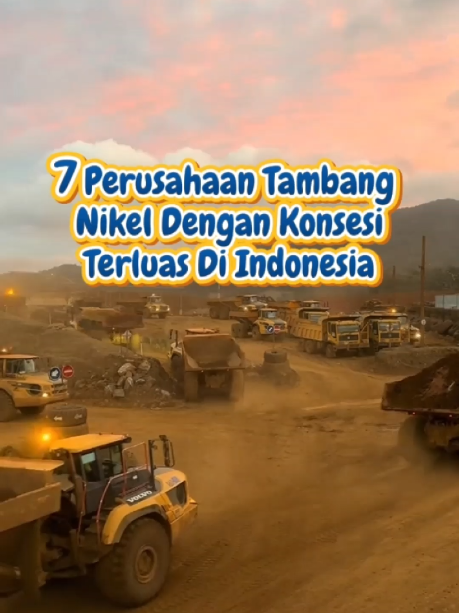Indonesia sedang membangun masa depan baterai dunia ⚡🇮🇩 Inilah 7 perusahaan tambang nikel dengan konsesi terluas di Indonesia! Menurut kamu, siapa pemain terkuat di industri nikel saat ini? 👇 #TambangNikel #NikelIndonesia #IndustriNikel #NikelDunia #Pertambangan            