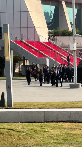 Greeting French persident Emmanuel Macron at my uni. #Macron #france #china 