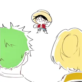 Watch him WATCH HIMM WATCHHHH HIIIIM #originalart #animation #onepiece #luffyzorosanji 