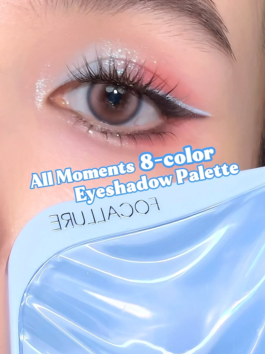 December is a Frosty Eye Makeup szn! ❄️ Bikin frosty eye makeup cuma pakai satu palette eyeshadow dari All Moments Eyeshadow shade BL04: Snow Bunny ❄️🐰 Yuk, recreate? #focallure #focallurebeauty #focallurebeautyshow #highlighter #BeforetheLightHitsMe