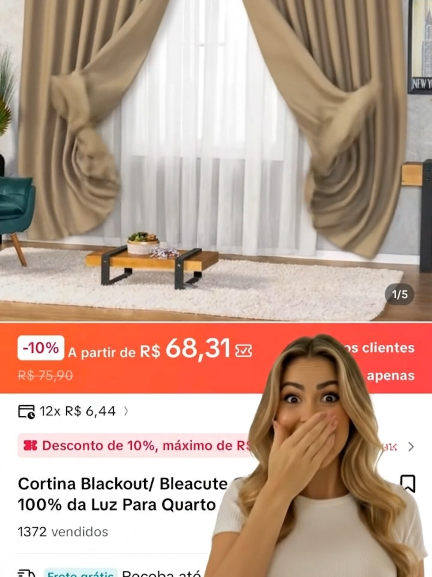 #ofertarelampago #achadinhos #baratos #cortinasblackout