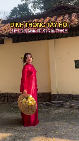 ĐÌNH THÔNG TÂY HỘI - GÒ VẤP Chụp hình từ 5.x.x 📸 Hiện điểm này rất là vắng vẻ nha, ít người biết đến, view đình cổ kính bao đẹp, nắng xuống tường vàng nhìn như Hội An luôn nha. #chuphinhtet #chupaodaitet #LearnOnTikTok #taochuphinh #chuphinhaodai #diadiemchuphinhtet #diadiemchuphinhdep 