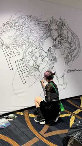 ラスベガスで巨大なマンガ描いて来た#漫画描いてみた 