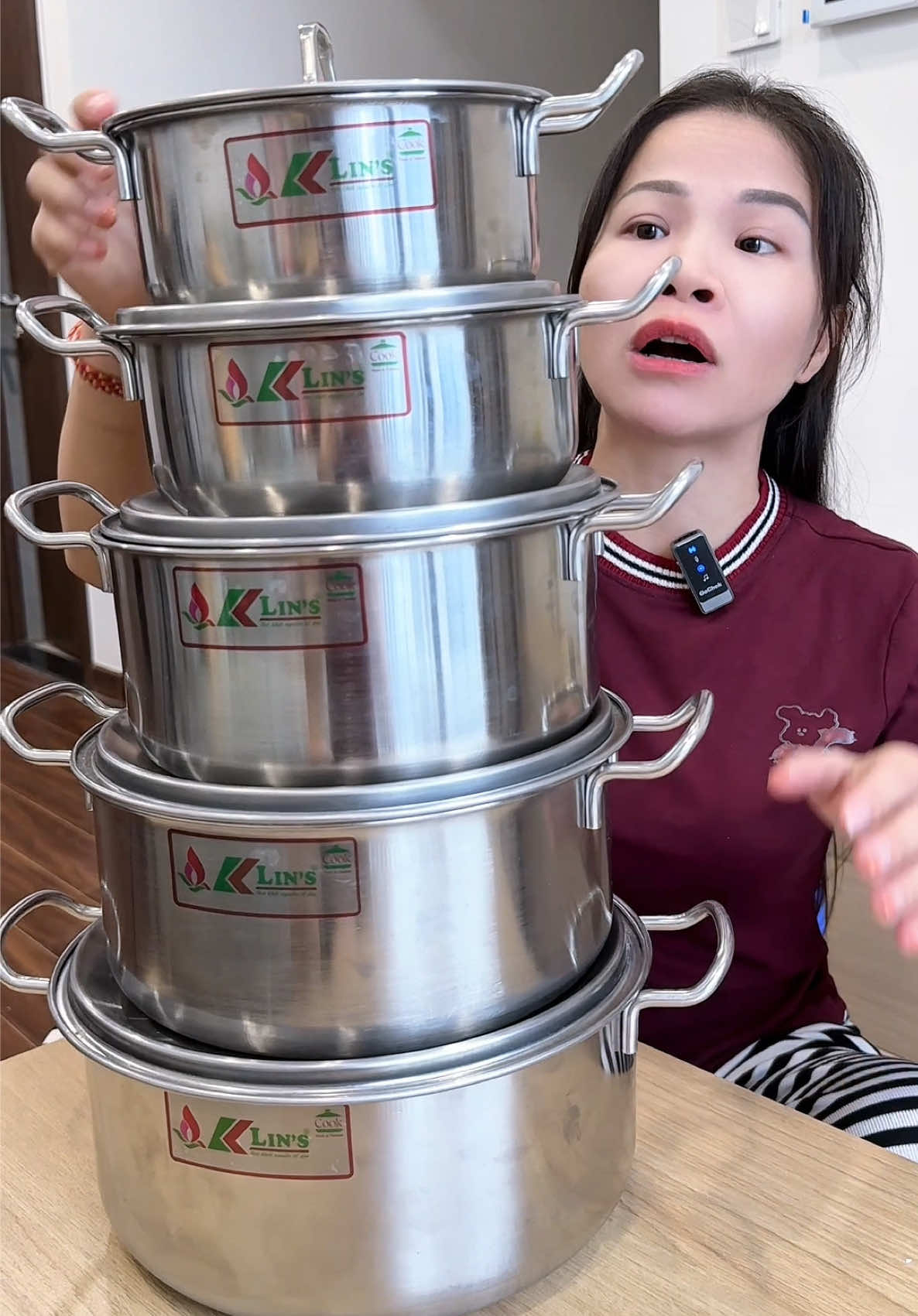 5 nồi inox Klins 16cm-18cm-20cm-22cm-24cm #bichpampam #noiinox #noiinoxcaocap #noiinoxkalins #noiinoxchuyendung 