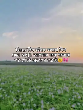 বিয়ের দিন বউ বলবো বিগ  ফেন আপু!! আপনার জন্য জন্মের  পর থেকে অপেক্ষা করছি😩🎀#foryou #foryoupage #music #fypシ゚viral #lyrics 