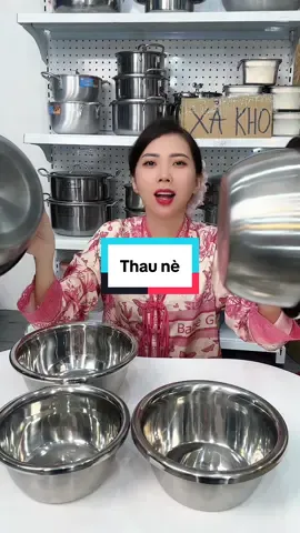 Thau inox #thau #thau #ngantocngan98 