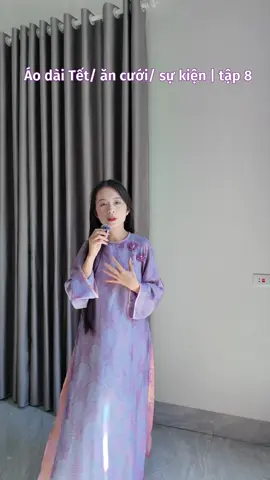 Series áo dài Tết/ ăn cưới/ sự kiện| tập 8  Áo dài Lam Nhã của #petbychang  siêu đẹp lạ luon mê mẩn lắm thui #tudocuamay #aodai #aodaitet #aodaicuoi 