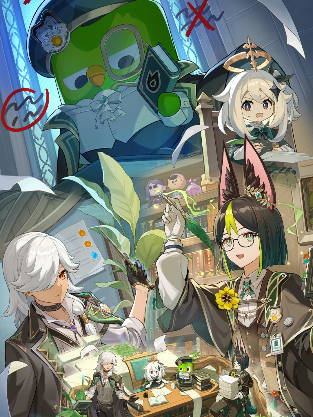 Nhiệm Vụ 3 Ngày Streak? Cùng Học Nào, Cú Sẽ Đợi Bạn! Hợp tác Genshin Impact × @duolingo sẽ bắt đầu vào 08/12. Hãy mở ứng dụng Duolingo, cùng Paimon, Tighnari, Cyno hoàn thành 