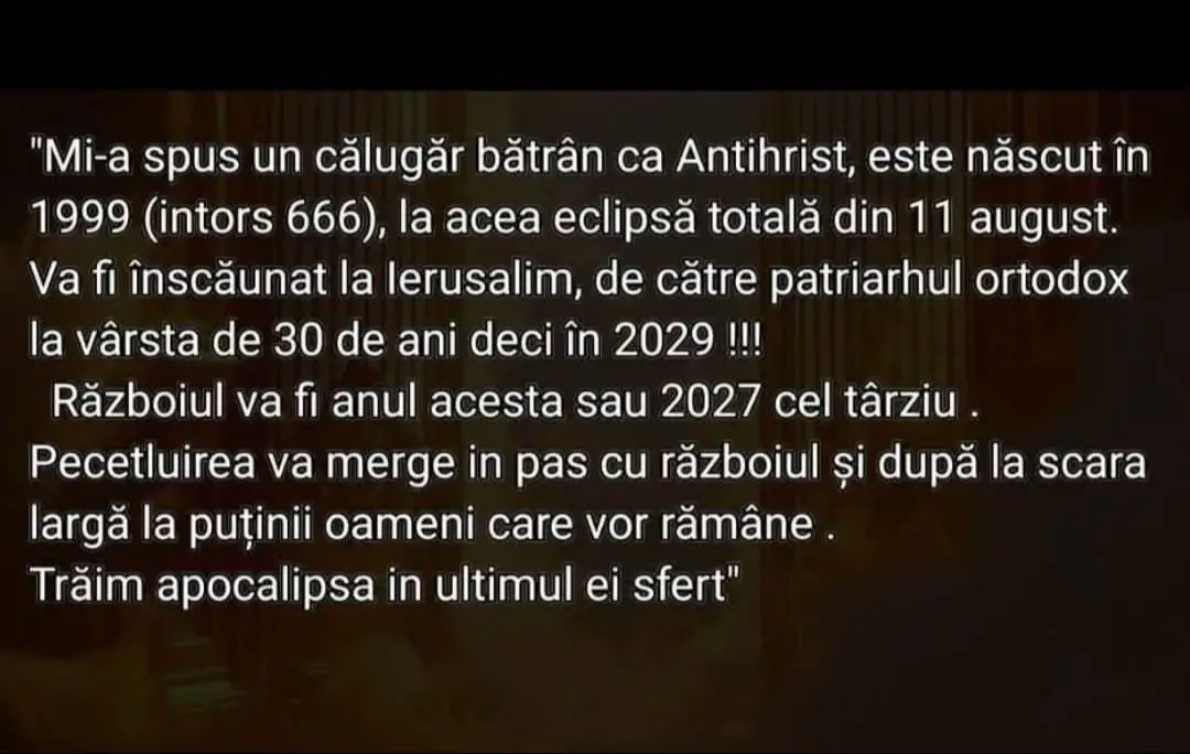Lumea noastra e guvernata de fortele intunericului conduse din umbra de Lucifer,care nu vrea sa lase din gheara lui prada(adica sufletele). Dumnezeu i-a ingaduit sa stapaneasca Lumea noastra, ptr.ca IN MAREA LUI MILA pana si lui Lucifer i-a dat sansa sa se indrepte din pacatul sau(e un inger cazut)si in acelasi timp cu el,sa se indrepte si oamenii.I-a dat Lumea cu oamenii ca sa o stapaneasca.Numai ca satan l-a cam 