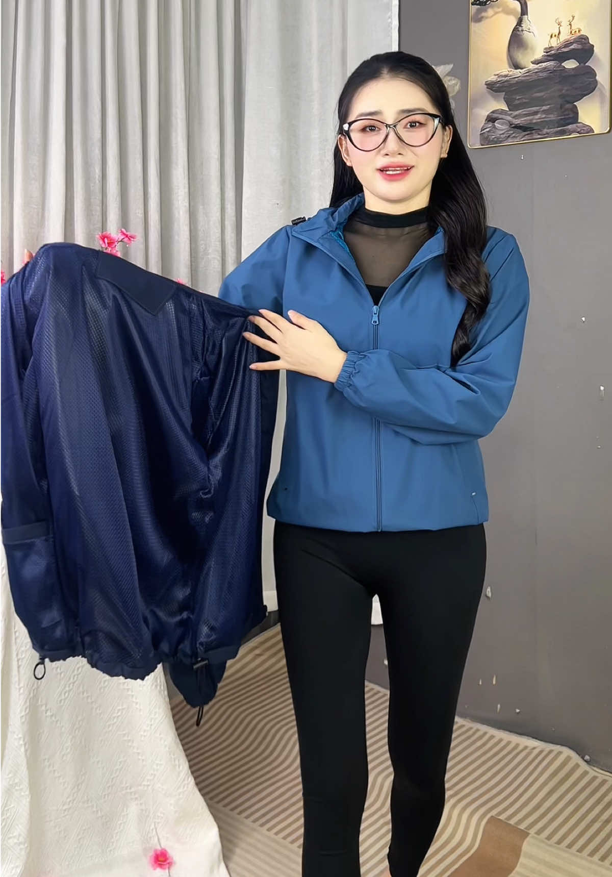 Áo Khoác Gió Nữ Cao Cấp Vải Tráng Bạc #aokhoacnu #aokhoacgio #aokhoacgio2lop #gianghuongcardina 