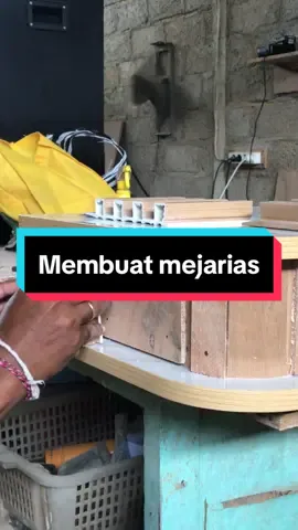 Membuat meja rias#furniture #woodworking #HPL #decoration #minimalist 