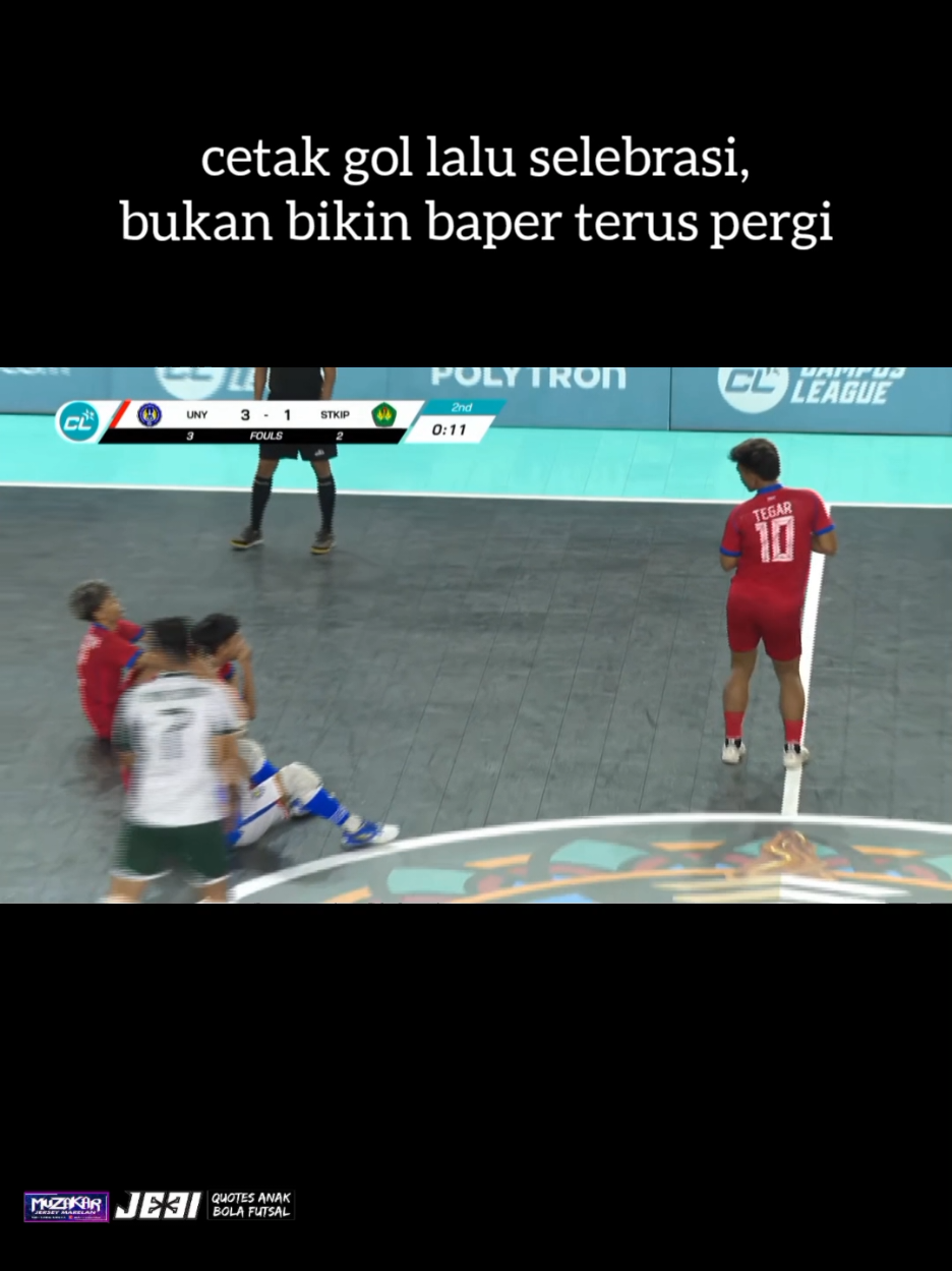 kasih goyang 🤣 cr:campus league  #campusleague #futsal #uny 