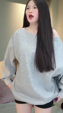 [deal mở bán]Áo trễ vai,áo lệch vai, áo nỉ dáng dài, áo sweater 3 màu,ão hotrend#xh#outfit #viral 