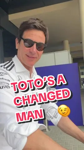 Toto’s a changed man 😉 #f1 #formula1 #mercedesf1 #totowolff #abudhabigp