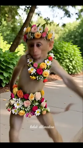 monyet pakai baju bunga bunga. #monyetlucu #jogedviral #joged #gemes #anomali 