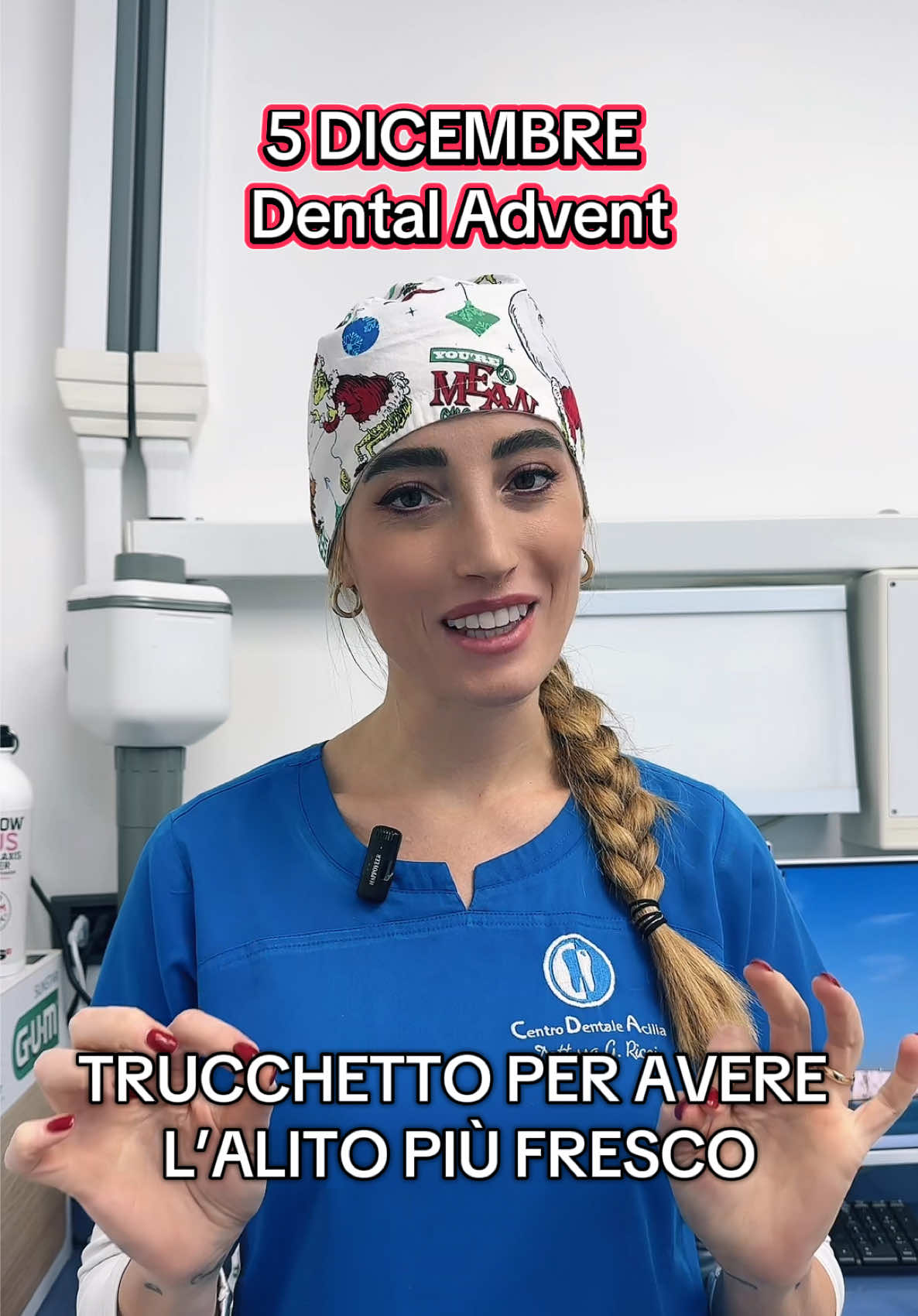 Trucchetto che non funziona se mangi il kebab con mezzo chilo di cipolla 😂 Rimani aggiornato fino al 24 dicembre, ho una sorpresa in serbo per te! 🤩 #igienistadentale #dentaladvent #dentistaditiktok #alitofresco 