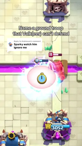 Replying to @Andressss Valk(eer) can defend everything🐐 Sparky✅ #clashroyale #clashroyaledaily #fyp #foryoupage❤️❤️ #goviral 