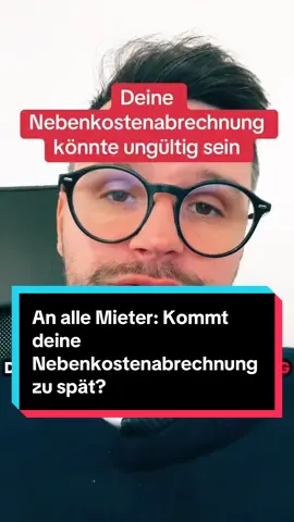 Für alle Mieter. Service Post zum Ende des Jahres. Bitte daran denken! #nebenkosten #nebenkostenabrechnung #2025 #mieter #immotipps 